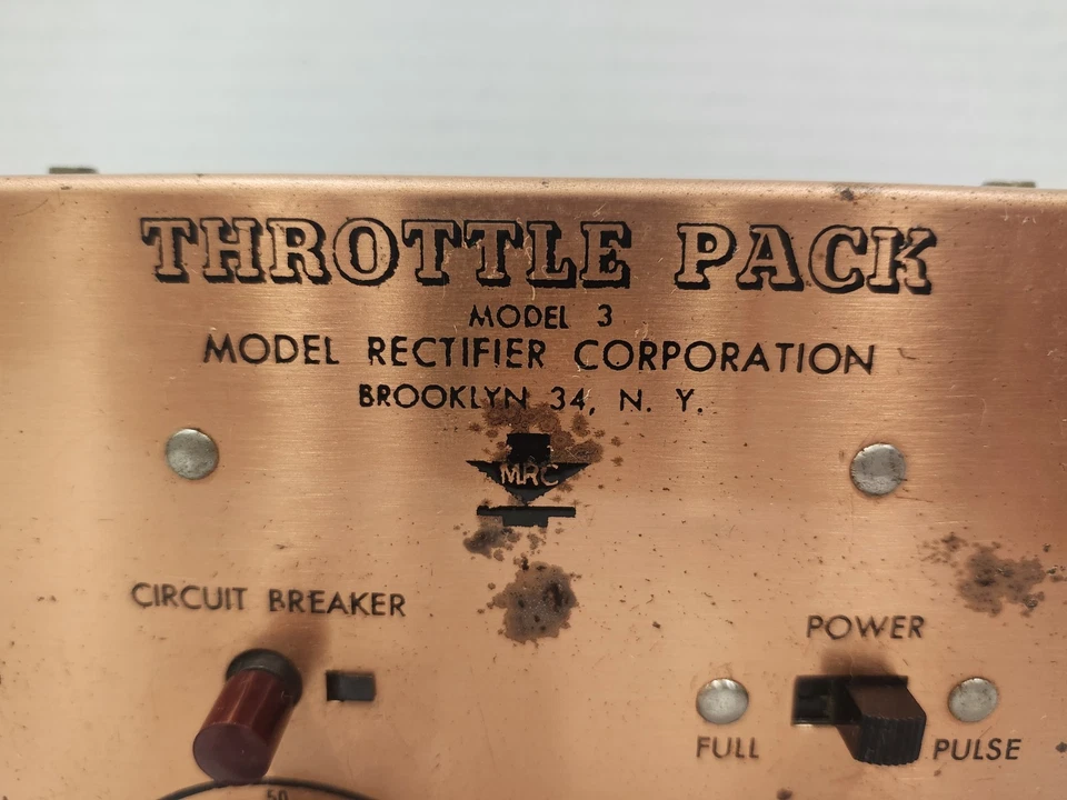 Vintage Throttle Pack Model 3 Transformer: Rectifier Corp Brooklyn NY - Image 2 of 4