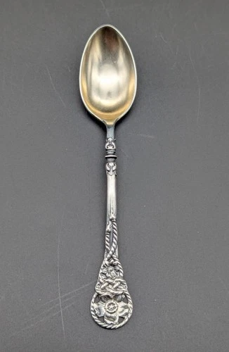 Reed & Barton Sterling 4" Demitasse Spoon Knotted Cord Design