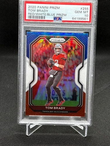 2020 Panini Prizm Red White Blue #255 Tom Brady Gem Mint PSA 10