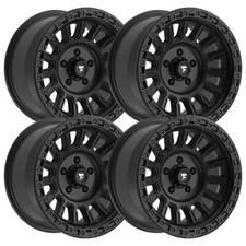 Set-4 Fittipaldi Offroad Ft106sb 20x9 6x135 0mm Black Wheels Rims 20 Inch