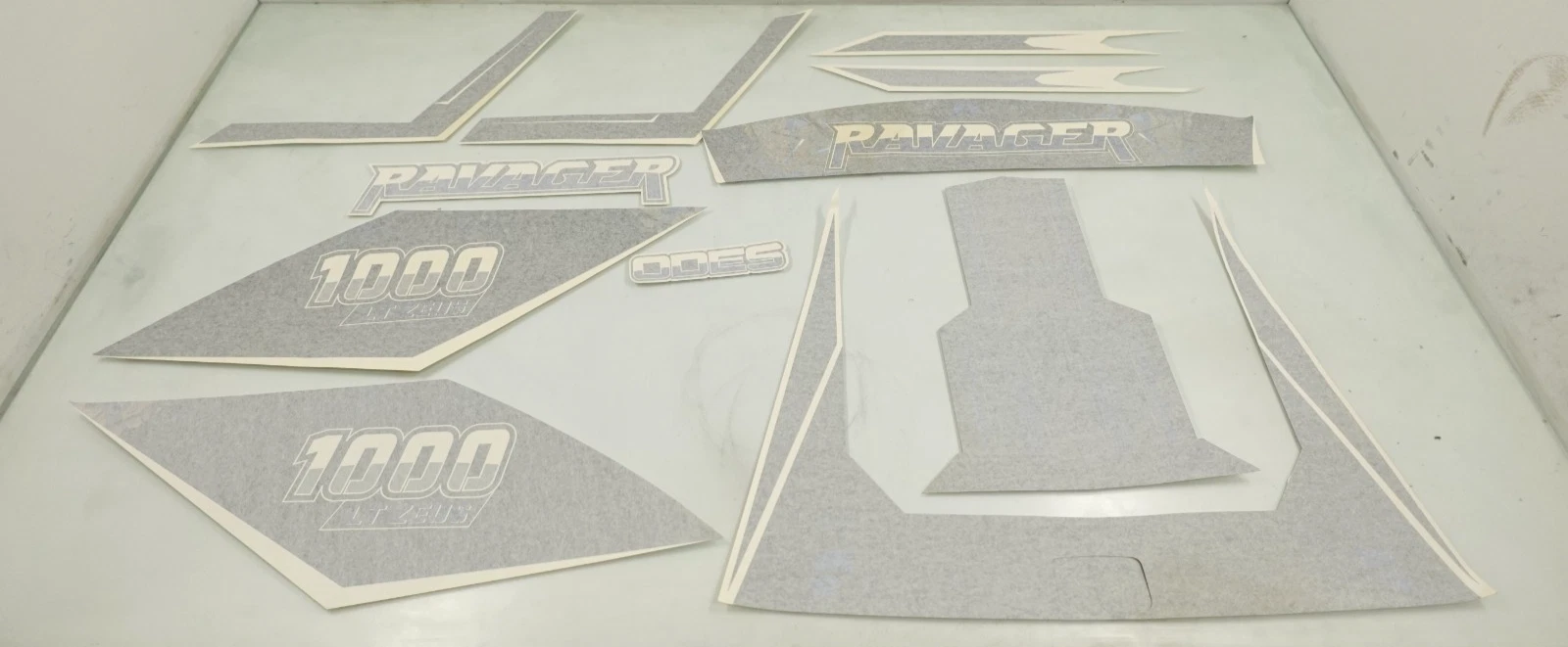 ODES Ravager 1000 LT Zeus OEM Decal Kit (Black / Blue) 14413040440