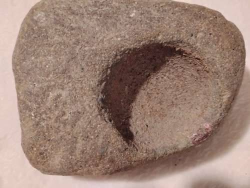 VINTAGE NATIVE AMERICAN INDIAN FIRE STONE ROCK MINNESOTA FOUND COLLECTIBLE RELIC