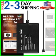Reptile Heat Pad 6x8 Inch 8W Under Tank Terrarium Heating Mat, Reptile Heat M...