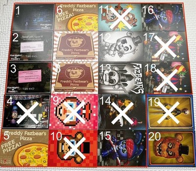 12 FNAF Five Nights at Freddy's Trading Cards #9dcef6