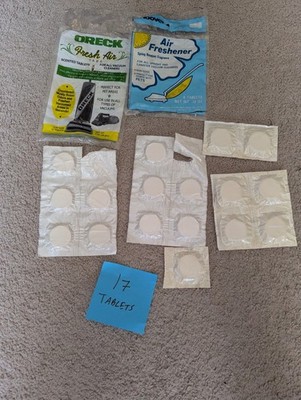 17 Fresh Air Scented Tablets Neutralizes Vacuum Stale Bag Odor  OPEN BOX