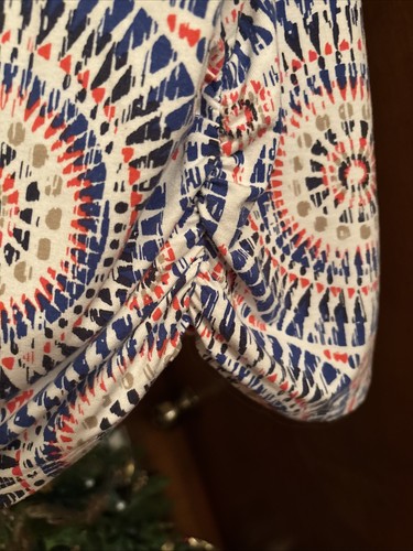 Ruby Road FAVORITES Women's Beaded Pullover Top Size PS Black/Red/Blue White - Picture 4 of 12