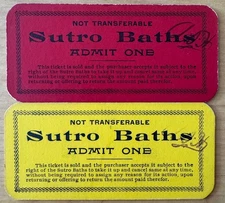 San Francisco Sutro Baths Archive Including Tickets Broadsides Postcards