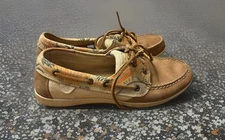 WOMENS SPERRY TOP SIDER LEATHER BOAT SHOES SIZE 9 Excellent Condition