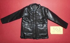 1/6 scale Black leather jacket  - 12" Dragon, Action Man etc figures