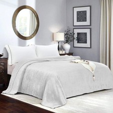 Large Fleece Blanket Super Soft Reversible Bed Sofa Throw Single Double King