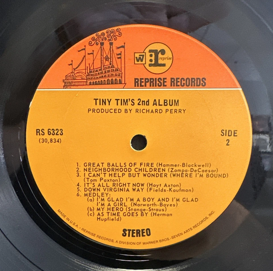 Tiny Tim - Tiny Tim’s 2nd Album - Reprise LP VG ROCK STEREO 2 TONE LBL 1969 - Image 3 of 4