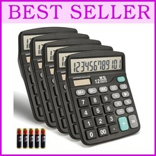 Office Calculator, 12 Digit Display, Dual Power, Big Buttons 