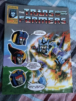 Transformers By Marvel Comics Uk Issue No 102 February 1987 With Action Force