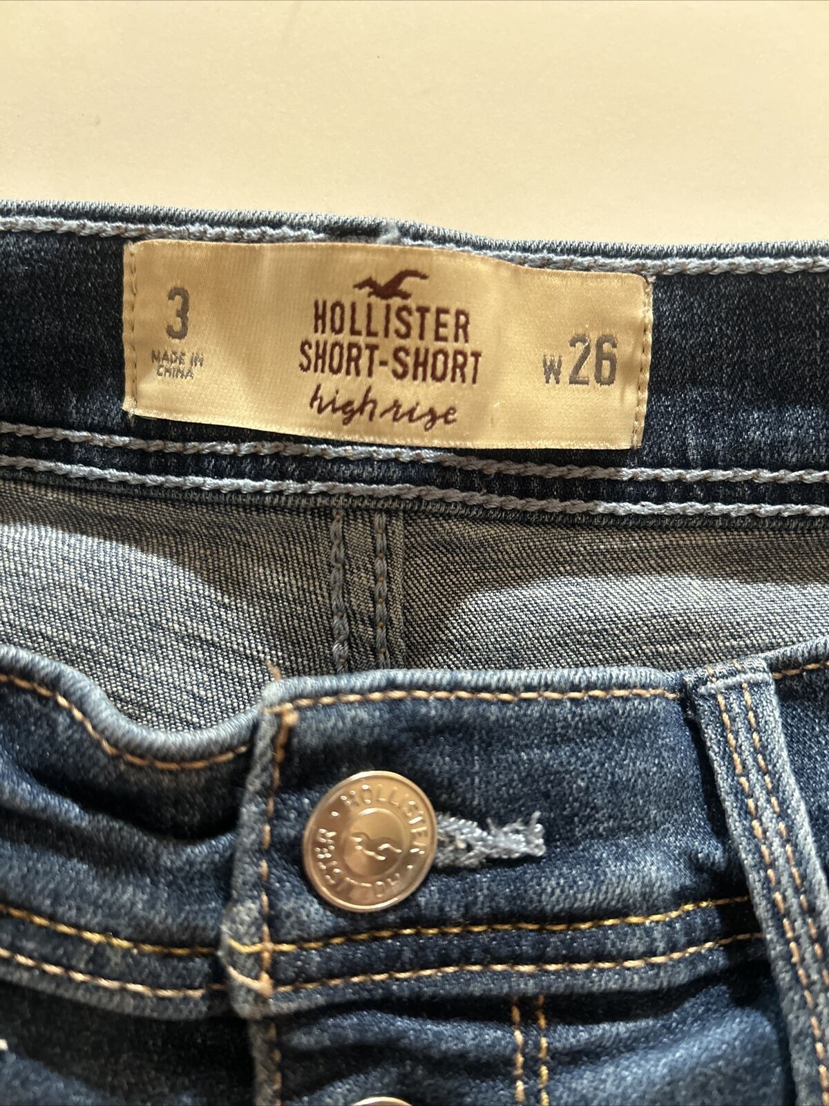 HOLLISTER SIZE 3 (26W) 2-IN HIGH RISE JEAN CUT OF… - image 6
