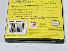 MTV Remote Control NES Game Cartridge, manual, Original Box