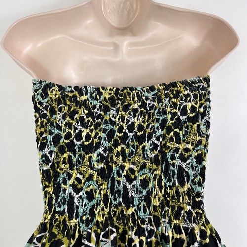 Cyn by Cynthia Mehra Dress Womens One Size Strapless Pull On Above Knee Sundress - Picture 8 of 11