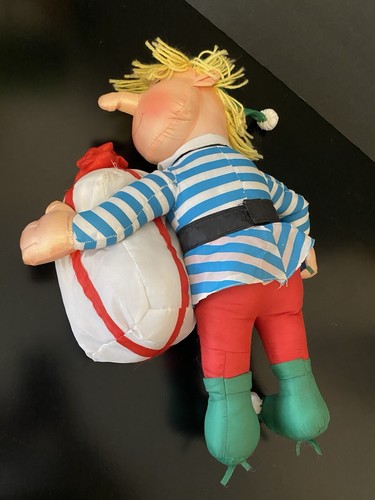 (3) VTG Santa’s Elf Helpers Nylon Plush Santa & Friends Climbing Ladder 19”-24” - Picture 9 of 16