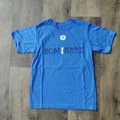 T-Shirt ADIDAS Performance Bleu Enfant Coton Taille M 11/12 Ans - Photo 1/4