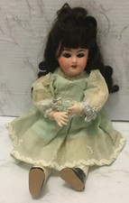 Antique France Bisque Doll Blue Eyes Composit...