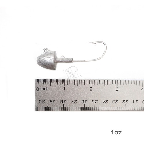 1 oz de pescado ¡WOW! Lote sin pintar de cabeza de plantilla de bala para larva de perca Scampi - Imagen 2 de 6