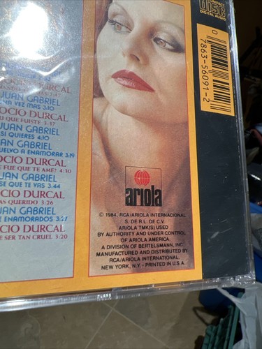 Frente a Frente Rocio Durcal Juan Gabriel 1994 RCA Ariola CD Sealed - Picture 3 of 6