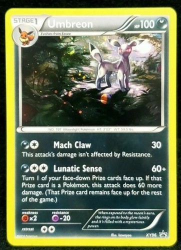 Umbreon HOLO Black Star Promo XY96 Pokemon XY Blister Pack Eevee Eeveelution -MP