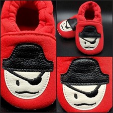 Pirate Baby Prewalker Shoes Red Halloween Costume Baby Shower Christmas
