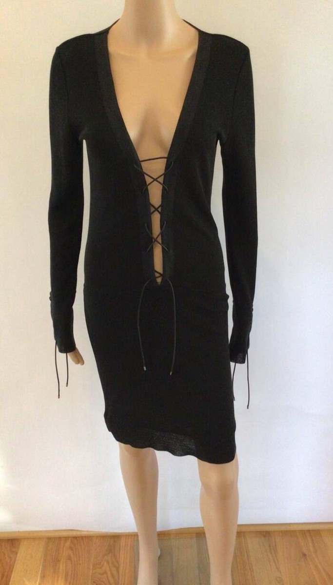 chinese dress ladies Gucci Lace Up Leather Dress main image 1