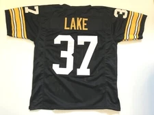 UNSIGNED CUSTOM Sewn Stitched Carnell Lake Black Jersey - M, L, XL, 2XL