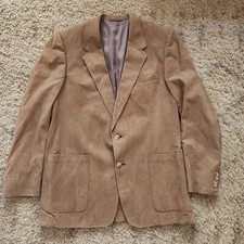 Christian Dior Men's 44 Suit Jacket Blazer Suede Union Made In USA