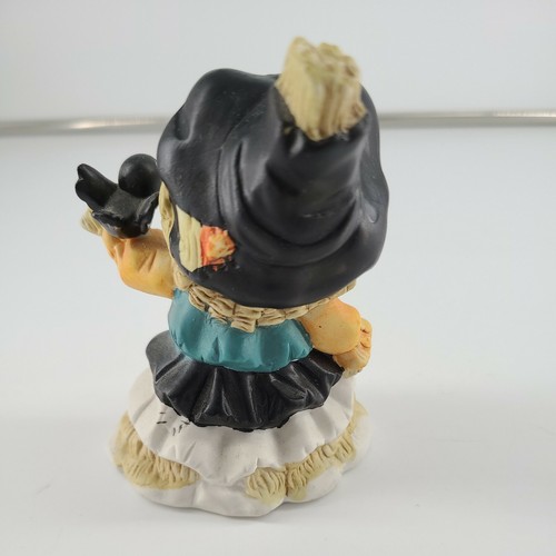 Figura Espantapájaros Brinn Bruja Cuervo Arco Verde 1994 Otoño Halloween - Imagen 2 de 3