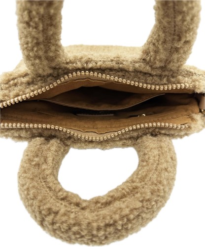 OOG teddy fur plush small bag wool shoulder bag handle bag tote bag - Picture 22 of 37