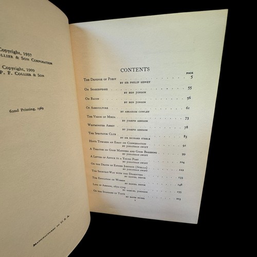 English Essays Swift Defoe 1969 Harvard Classic Deluxe Veritas 62nd Printing - Picture 12 of 13