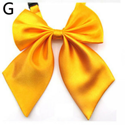 Women Formal Business Bow Tie Butterfly Cravat Silk Bowtie Wedding Solid Necktie - Picture 9 of 25