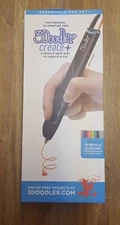 USED 3Doodler 8CPSBKUS3E Create+ 3D Printing Pen or Teens / Adults & Creators