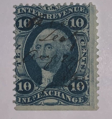 Travelstamps US revenue stamp scott #r36c 10 cent inland exchange issue Used Ng - Picture 8 of 8