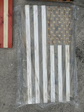 Wooden USA Flag 37 inches long by 19.75 inches tall 