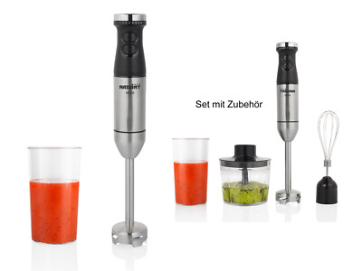 Edelstahl Stabmixer, Turbo Handmixer, Pürierstab Zauberstab Pürierer Mixstab