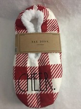 Nwt rae dunn slippers cheer holiday new Size S/M Shoe Size 5-7