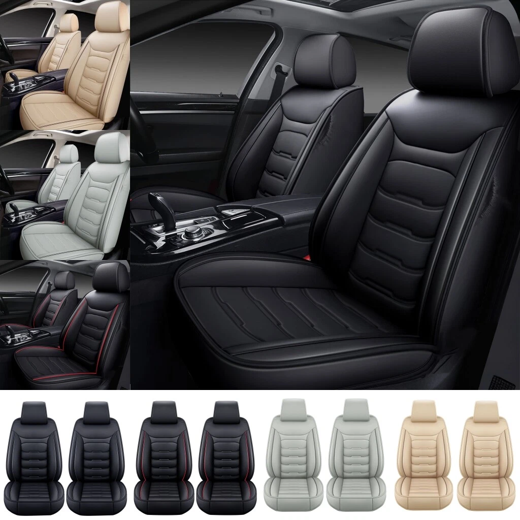Car Seat Cover For Ford Protectors Waterproof Leather Front Rear Seat Cushion-image