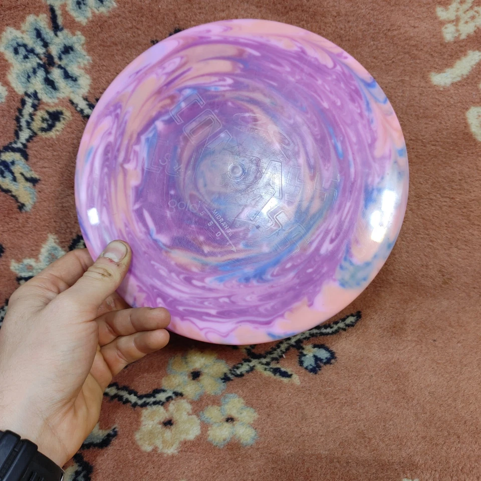 Latitude 64 Gold Compass 176g Pink Custom Dye Disc Golf Used Good Ink Midrange - Image 4 of 4