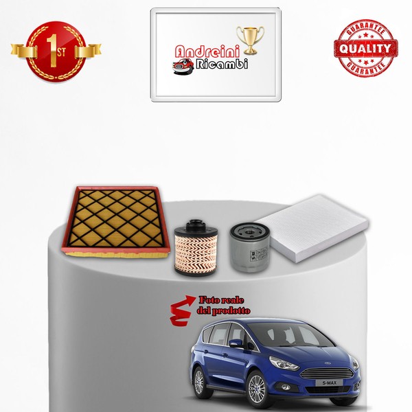 Set Service 4 Filter Ford S-MAX II 2.0 Tdci 88KW 120CV Von 2015--image