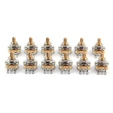 12x TAOT Custom CTS 500K Pot 3/8  Short Split Shaft Audio Taper 10 Tolerance