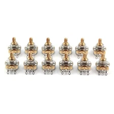12x TAOT Custom CTS 500K Pot 3/8” Short Split Shaft Audio Taper 10% Tolerance