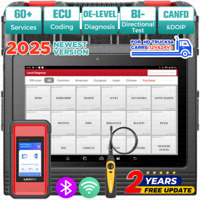 LAUNCH X431 V+ 5.0 PRO3S+& SmartLink C HD3 Heavy Duty Truck Diagnostic Scanner