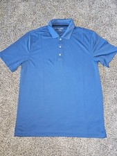 Men's Size Medium Regular Fit Golf Polo Blue Shirt BNWT Quick Dry