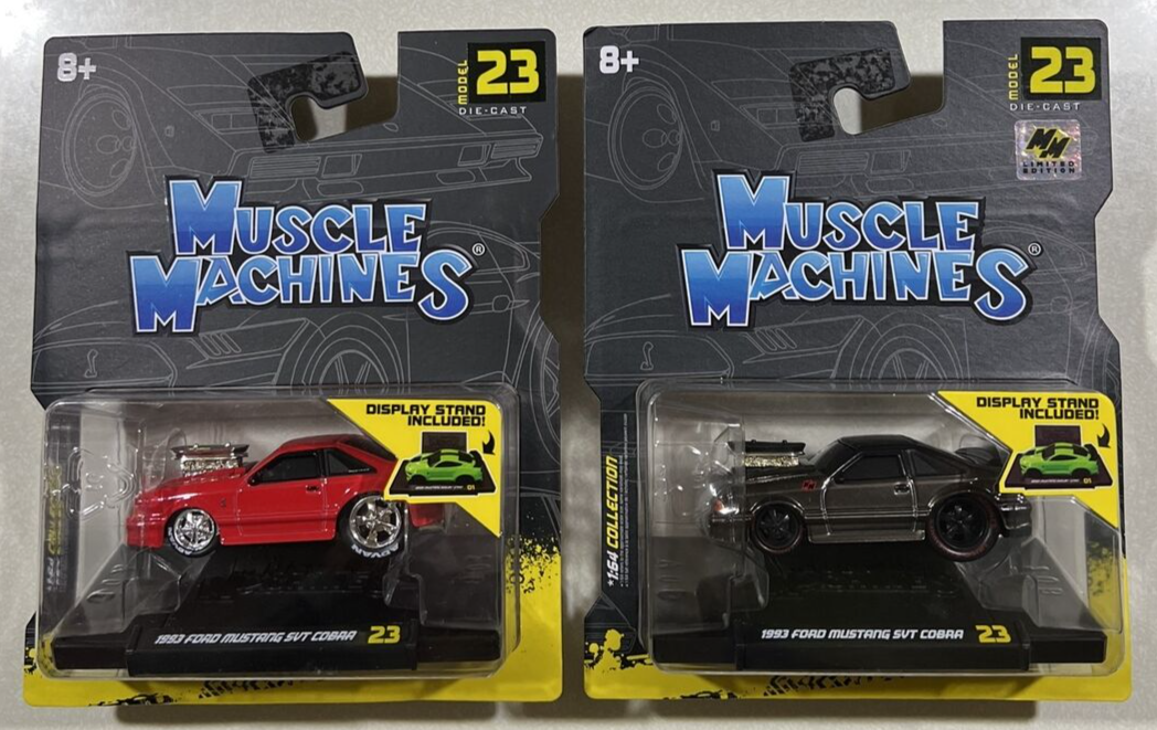 NEW 2023 Muscle Machines #23 1993 Ford Mustang SVT Cobra NORMAL