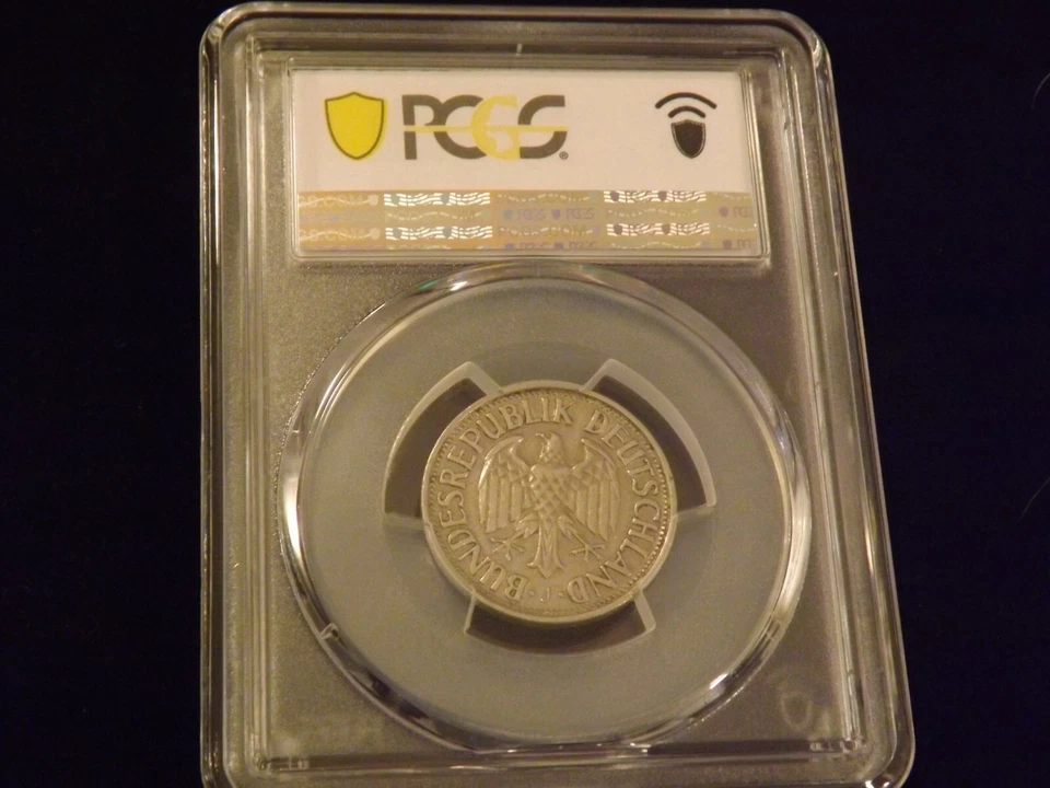 1950-J      Mark   Germany Federal Rep     PCGS  AU 50 - Image 2 of 2