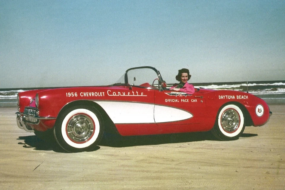 Schuco PRO.R43 43U00048:1/43 Corvette C1 V8 Pace Car Daytona 300 1956 B. Skelton - Image 2 of 2