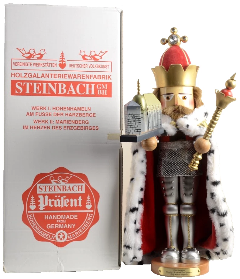 Steinbach Nutcracker Charlemagne S1802 Holy Roman Emperor Limited Edition w Box